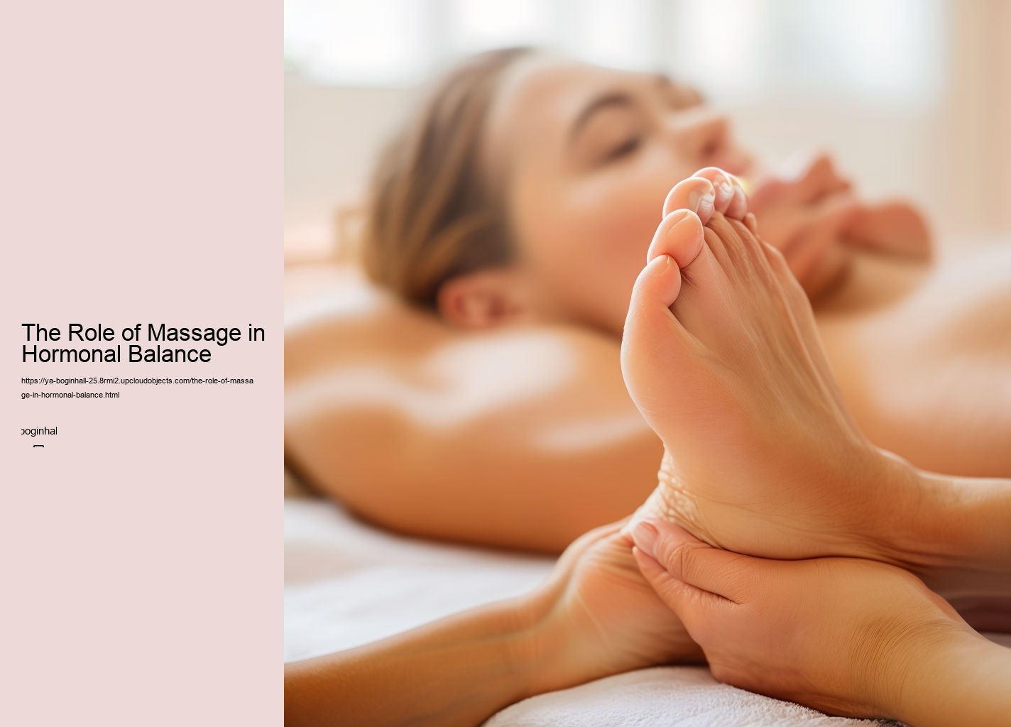 The Role of Massage in Hormonal Balance